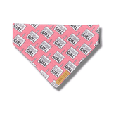 Birthday girl reversible dog bandana, let's pawty